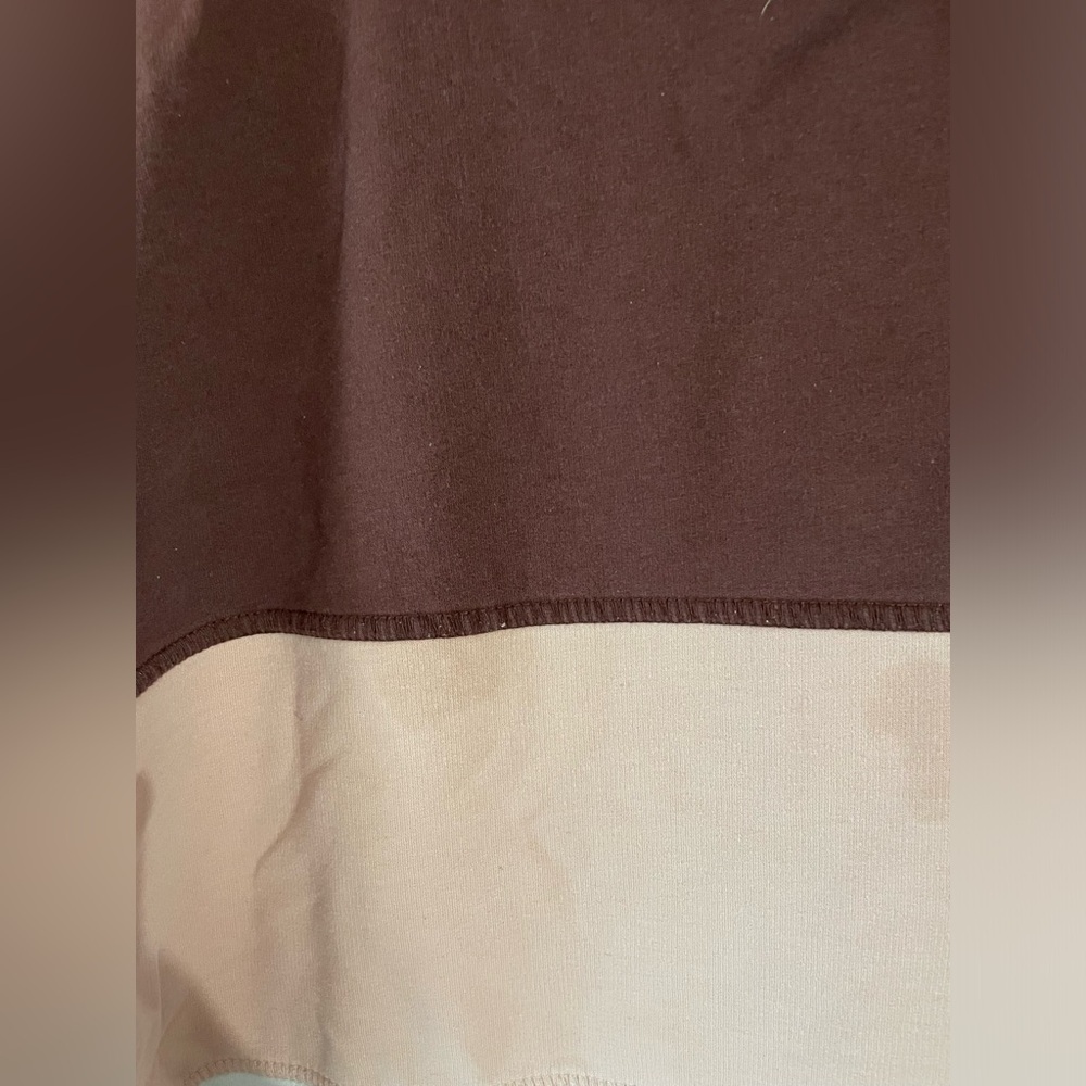 Bass Pro Pink Maroon and Cream Color Block Lightweight Hoodie - Picture 6 of 7